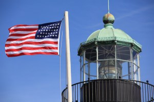 Tower and 38-star flag