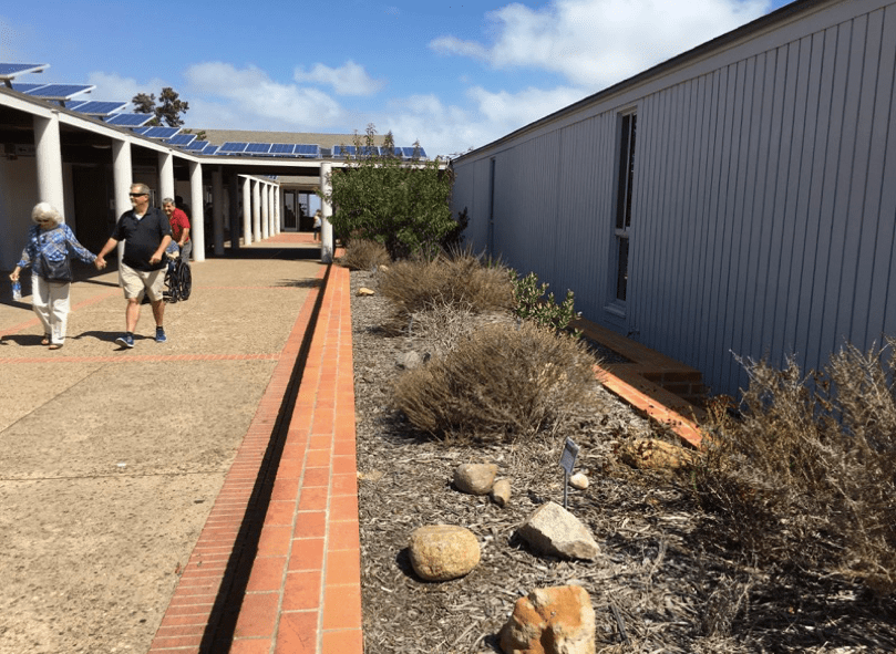 Kumeyaay Garden has replaced the Reflecting Pool