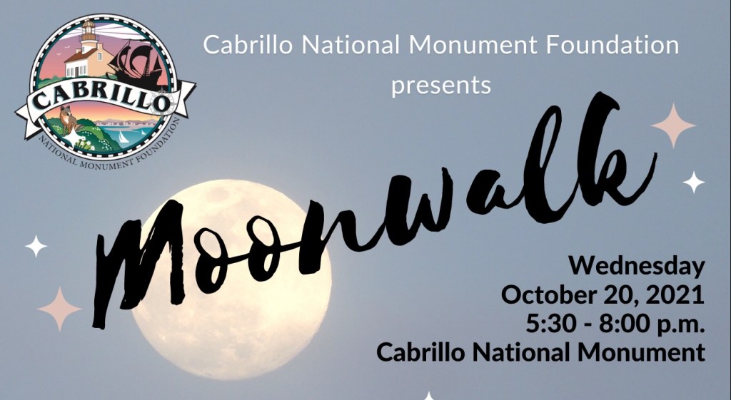 A full moon against a light blue background. Moonwalk is written diagonally across the moon.