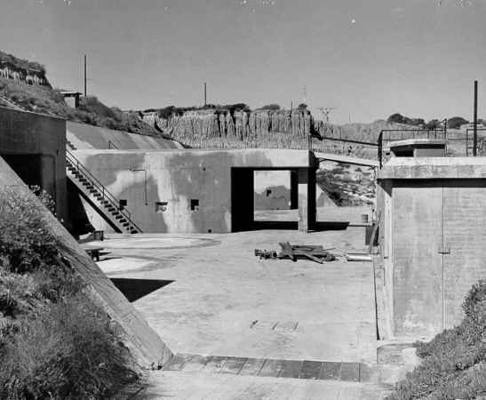 A large concrete open basement