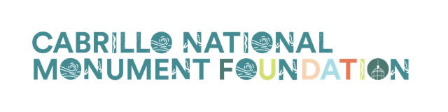 Multi Color logo with the words Cabrillo National Monument Foundation