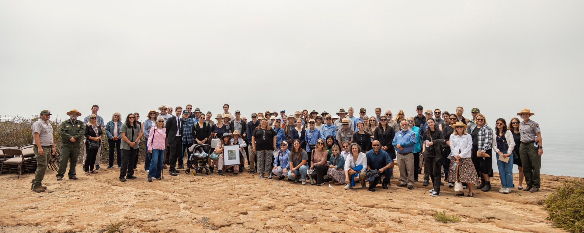 A group of people posing for a photo