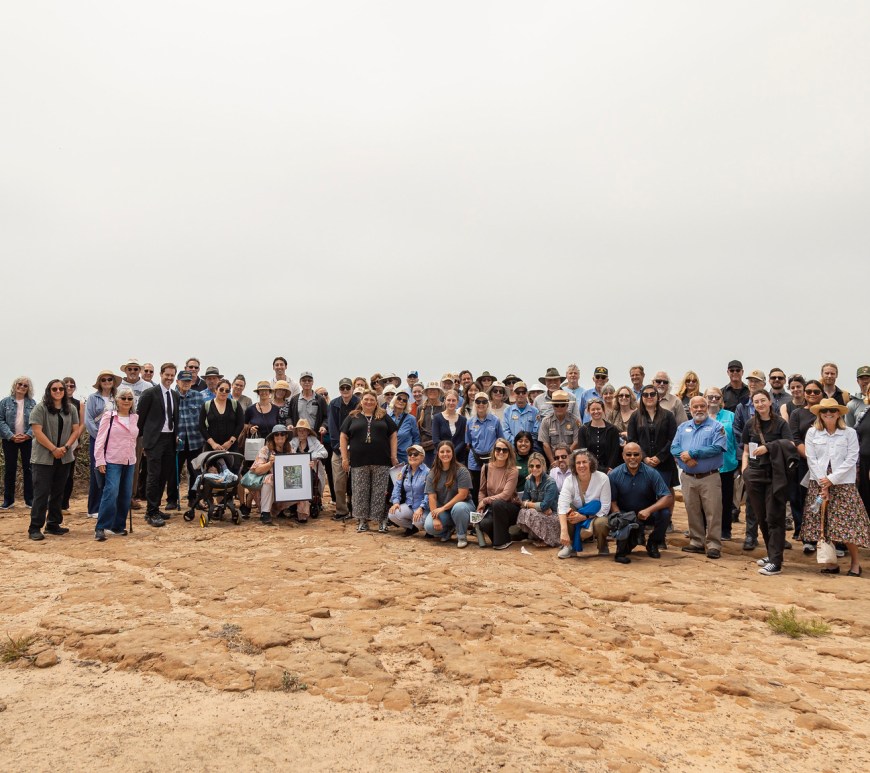 A group of people posing for a photo